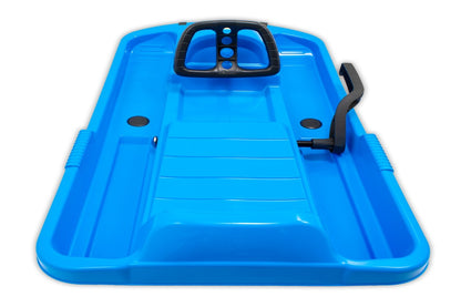 Luge enfant KHW Snow Fox avec frein et volant - bleu glacier