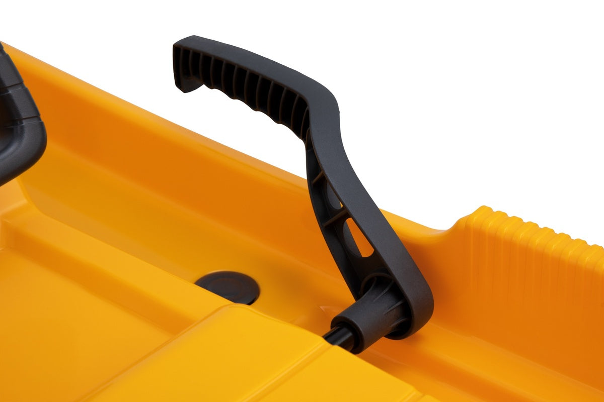 Luge enfant KHW Snow Fox avec frein et volant - jaune melon