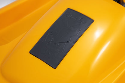 Luge enfant KHW Snow Fox avec frein et volant - jaune melon