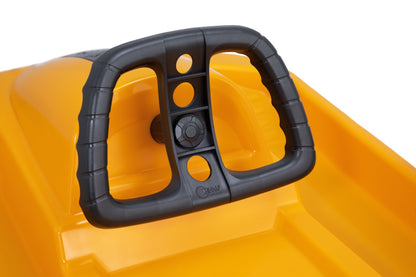 Luge enfant KHW Snow Fox avec frein et volant - jaune melon