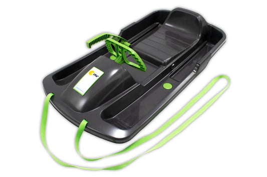 Luge enfant KHW Snow Fox avec frein et volant - anthracite