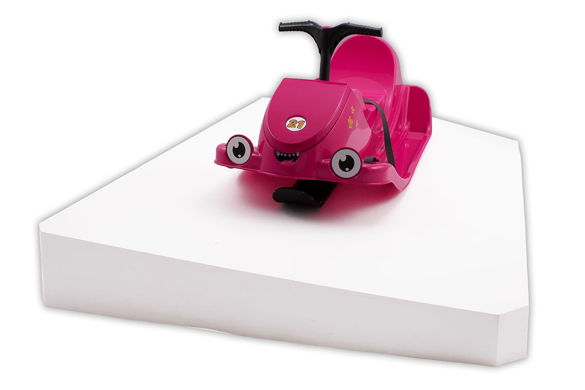 KHW Snow Quad – Luge pour enfants avec volant – rose
