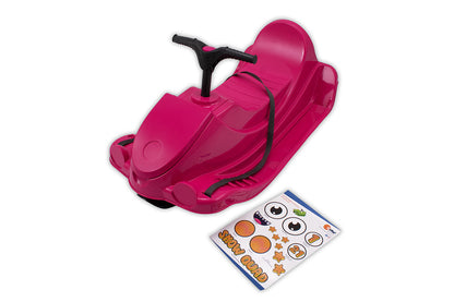 KHW Snow Quad – Luge pour enfants avec volant – rose