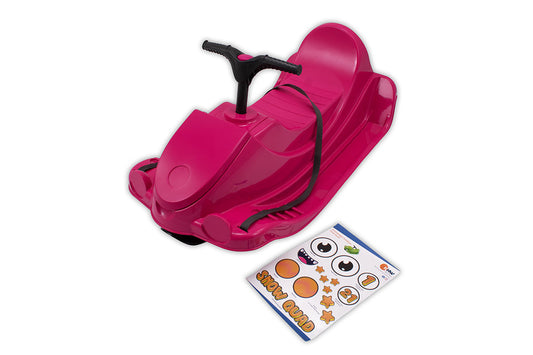 KHW Snow Quad – Luge pour enfants avec volant – rose