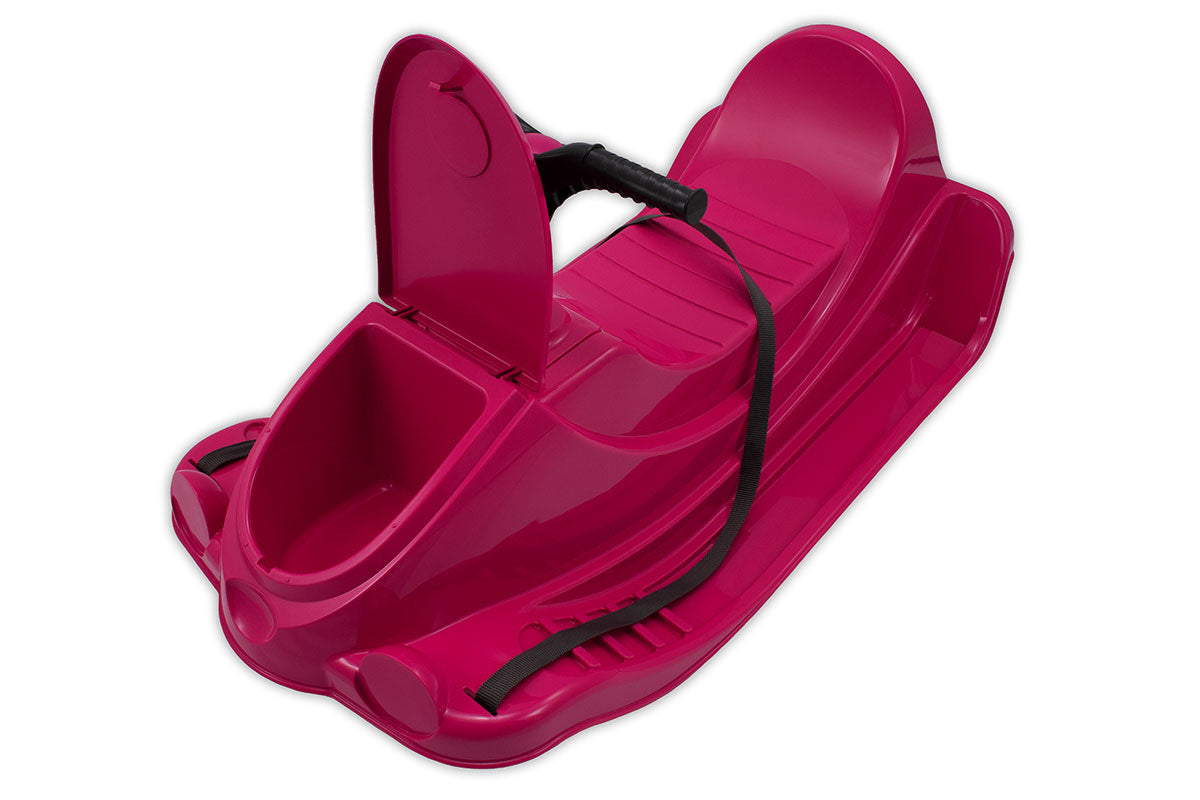 KHW Snow Quad – Luge pour enfants avec volant – rose