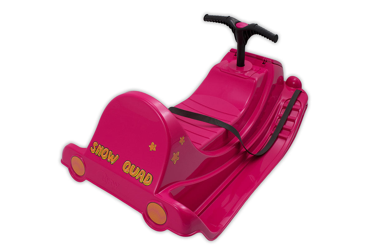 KHW Snow Quad – Luge pour enfants avec volant – rose