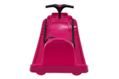 KHW Snow Quad – Luge pour enfants avec volant – rose
