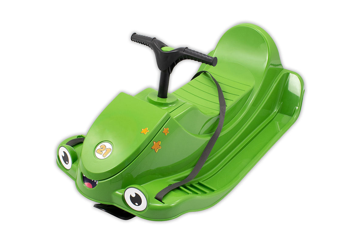 KHW Snow Quad – Luge pour enfants avec volant – verte