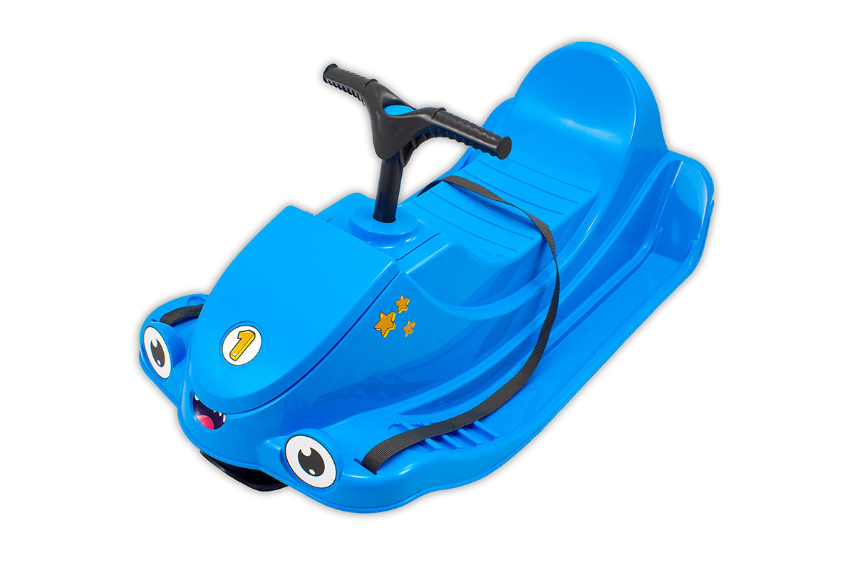 KHW Snow Quad – Luge pour enfants avec volant – bleu glacier