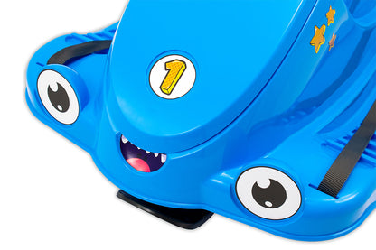 KHW Snow Quad – Luge pour enfants avec volant – bleu glacier
