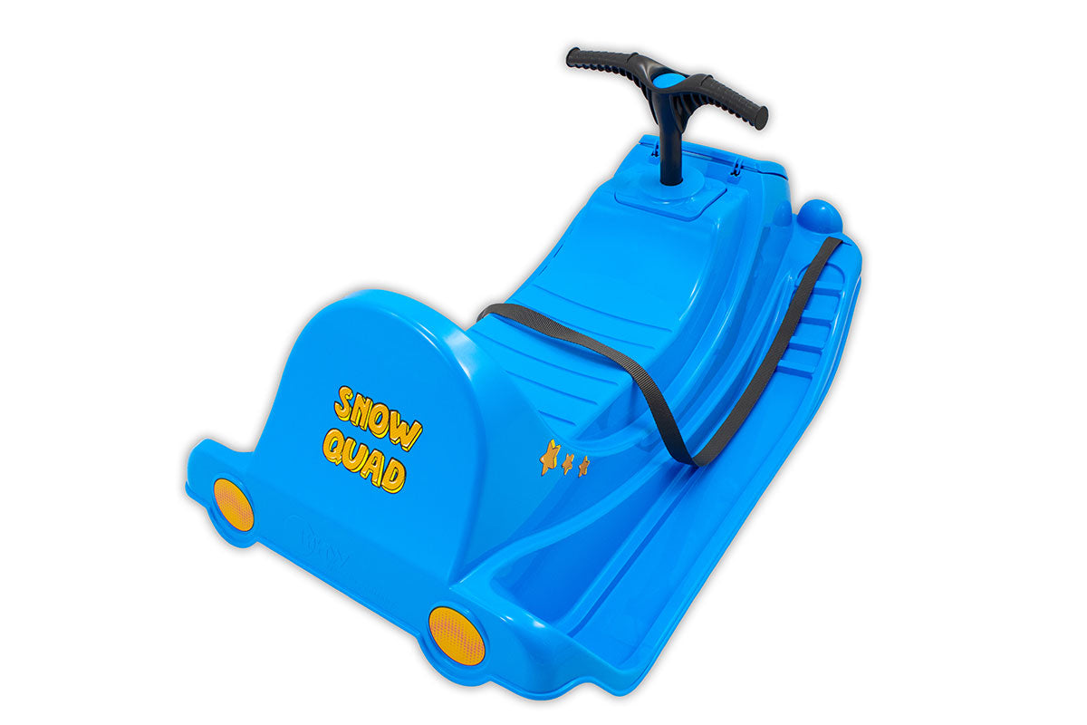 KHW Snow Quad – Luge pour enfants avec volant – bleu glacier