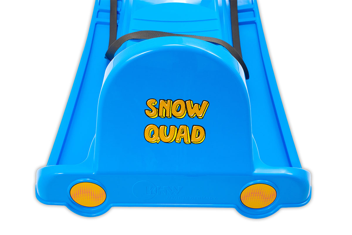 KHW Snow Quad – Luge pour enfants avec volant – bleu glacier