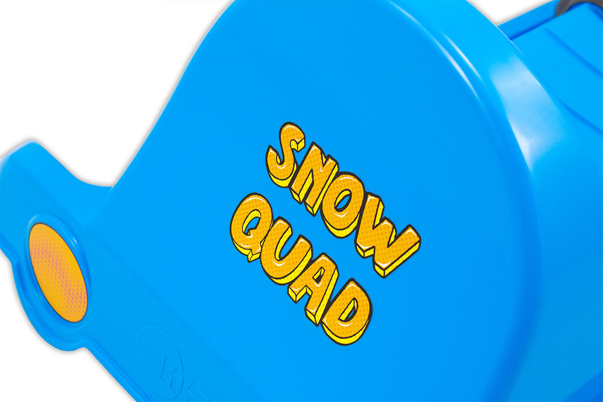 KHW Snow Quad – Luge pour enfants avec volant – bleu glacier