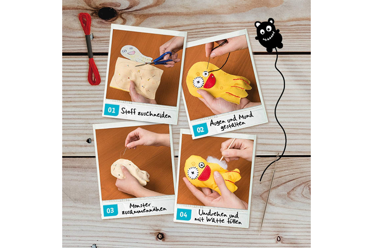 Boîte à outils de couture monstre