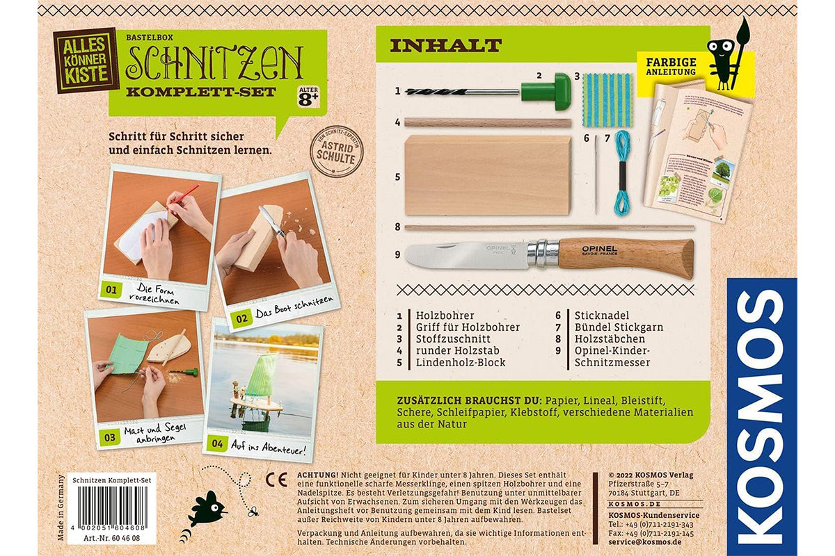 Ensemble complet de sculpture de boîte artisanale