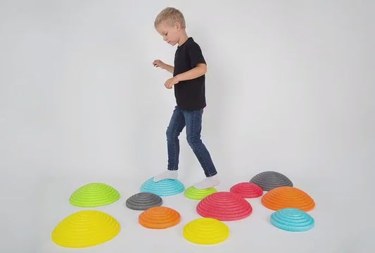 Pierres d'équilibre GOWI River Stones EPP pour enfants - Lot de 12