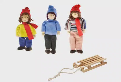 Coffret de mini-poupées articulées - Hiver