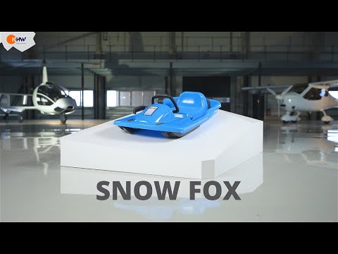Luge KHW Snow Fox pour enfants avec frein et volant