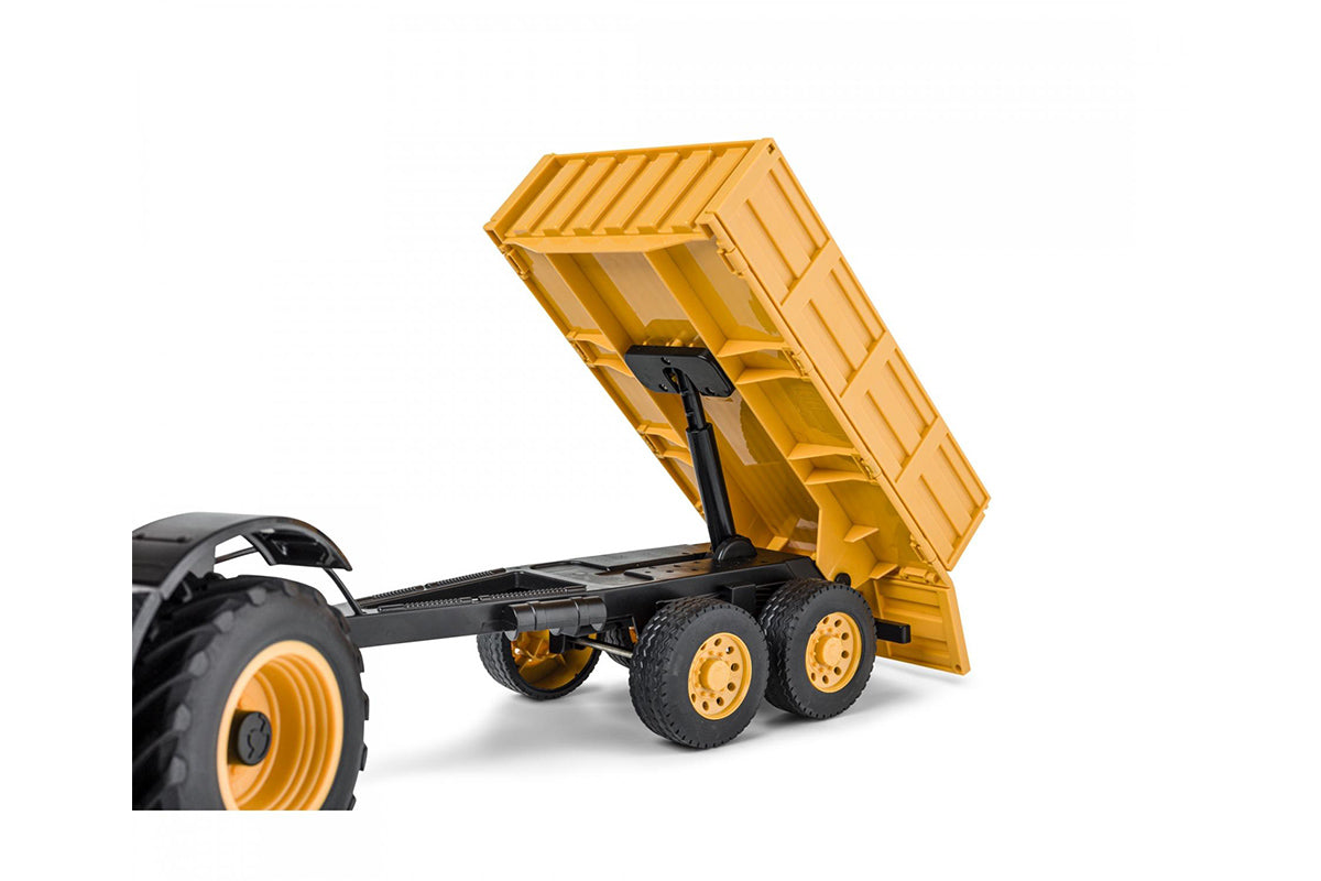 Tracteur radiocommandé JCB 1:16 avec remorque 2,4 GHz 100 % RTR